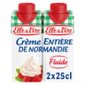 Elle & vire crème entière de normandie 30% MG uht brique 2 x 25 cl