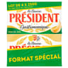 Président beurre gastronomique demi sel 80%mg plaquette lot 4x250g