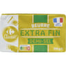Carrefour classic beurre plaquette extra fin demi sel 250g