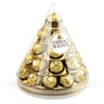 Ferrero rocher 28 bouchées de chocolats boîte cône x1-350g