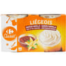Carrefour classic liégeois vanille caramel 4x100g