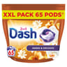 Dash 2en1 pods lessive en capsules ambre & orchidée x65 -1.3065kg