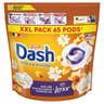 Dash 2en1 pods lessive en capsules ambre & orchidée x65 -1.3065kg