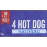 Pains spéciaux hot dog x4 - 250g