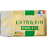 Carrefour classic beurre plaquette extra fin demi sel 125g