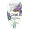 Bic rasoirs pour femme jetables soleil escape 3 lames lavande & eucalyptus x3