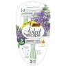 Bic rasoirs pour femme jetables soleil escape 3 lames lavande & eucalyptus x3