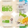 Carrefour bio yaourt brassé vanille mangue 4x125g