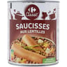 Carrefour classic' plat cuisiné saucisses lentilles 840g