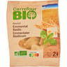 Carrefour bio ravioli emmental basilic 250g