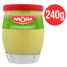 Amora moutarde condiment verre de table 240g