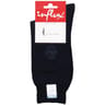Paire de mi chaussettes homme jersey surbroderie blason 100% fil d'Ecosse MARINE T44\46