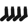 2 paires de mi chaussettes unies homme NOIR 900 T43\46