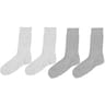 2 paires de mi chaussettes unies homme GRIS CLAIR T43\46