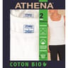 Lot de 2 débardeurs homme coton bio Athena 950 BLANC/BLANC T6