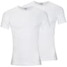 Lot de 2 tee-shirts col rond manches courtes homme coton bio Athena 950 BLANC/BLANC T3