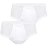 Lot de 2 slips taille haute ouvert Héritage homme Eminence 001 BLANC/BLANC T4
