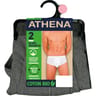 Lot de 2 slips taille haute Basic bio Athena 260 GRIS CHINE/GRIS CHINE T6