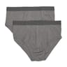 Lot de 2 slips taille haute Basic bio Athena 260 GRIS CHINE/GRIS CHINE T6
