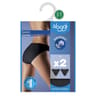 Lot de 2 slips tai ligne Basic Sloggi 0004 NOIR T46