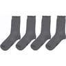 2 paires de mi chaussettes bord non comprimant GRIS T43/46