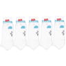 5 paires de socquettes invisibles BLANC T43/46