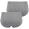 Lot de 2 slips taille haute ouvert Héritage homme Eminence 6600 GRIS CHINE T2