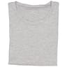 Tee shirt col ras du cou manches courtes grande taille GRIS CHINE XXXXL