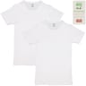 Lot de 2 tee-shirts manches courtes col rond homme BLANC/BLANC T4
