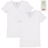 Lot de 2 tee-shirts manches courtes col V homme BLANC/BLANC T4