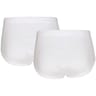 Lot de 2 slips taille haute ouvert blanc homme BLANC/BLANC T2