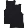 Lot de 2 débardeurs noir homme NOIR/NOIR T4