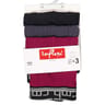 Lot de 3 boxers unis homme 1825 BORDEAUX/GRIS/NOIR T6