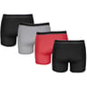 Lot de 4 boxers unis homme Influx basic NOIR/GRIS/ROUGE/NOIR T3