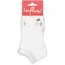 2 paires de socquettes invisibles unies tactel Influx BLANC 37\41