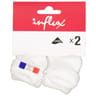 2 paires de bottons unis bébé Influx BLANC/BLANC 0\6MOIS