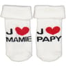 Paire de bottons bébé BLANC 0\6MOIS