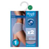 Lot de 2 slips midi Sloggi M013 GRIS CHINE T46