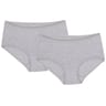 Lot de 2 slips midi GRIS CHINE X2 T50