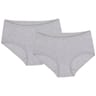 Lot de 2 slips midi GRIS CHINE X2 T50