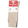 2 paires de mi chaussettes de ville unies homme CHOCOLAT/BEIGE T43\46