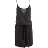 Robe courte fines bretelles femme BLANC RAYE MARINE T34/36