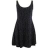 Robe courte larges bretelles femme MARINE POIS T46/48