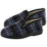Charentaise fantaisie homme influx MARRON CARREAUX/MARINE 40