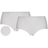Lot de 2 culottes unies jacquards BLANC T58\60