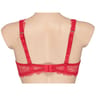 Soutien-gorge armature micro dentelle uni ligne Jorianne ROUGE 90D