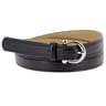 Ceinture femme 25mm bombée NOIR T80