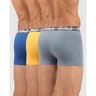 Lot de 3 boxers homme Powerful Dim 9LM GRIS/JAUNE/BLEU T5