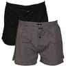 Lot de 2 caleçons fantaisie imprimé ceinture classique Influx IMP INCA/UNI NOIR T3