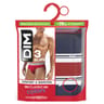 Lot de 3 slips ligne Classic Colors homme Dim 08C BLEU/ROUGE LAVE/BLEU T5